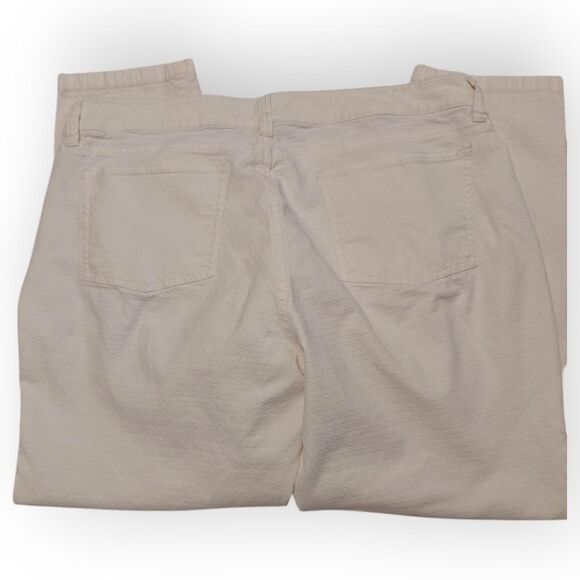 Eileen Fisher Cream Ankle & Cropped Jeans Pants Sz 12 - Picture 5 of 9